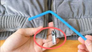 Clothes zipper is broken, share life tips  life hacks